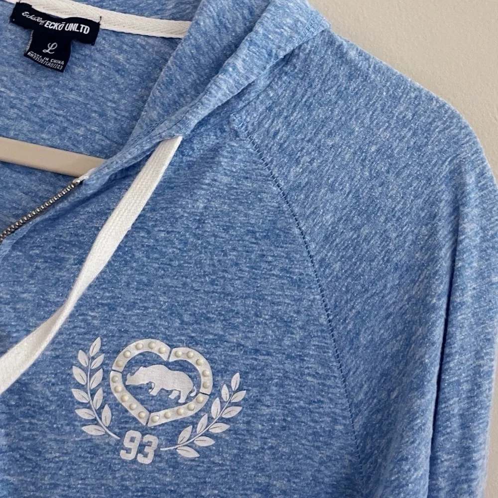 Ecko Unltd Y2K Bling Back Hoodie Jacket Casual Comfy School